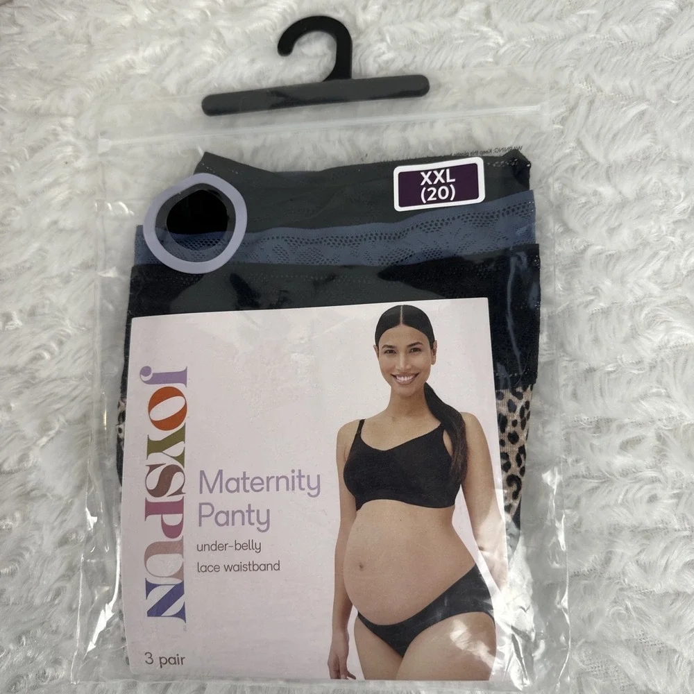 JOYSPUN MATERNITY PANTY Underbelly‎ Comfort 3-PK. Underwear Panties Sz. 2XL*